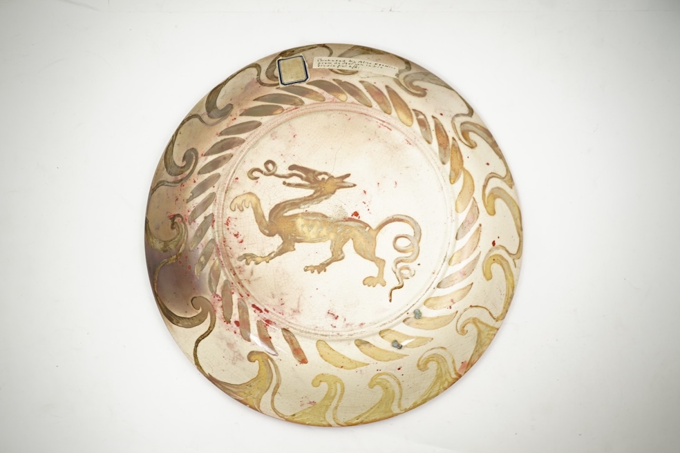 William De Morgan (1839-1917): A ruby lustre dish
